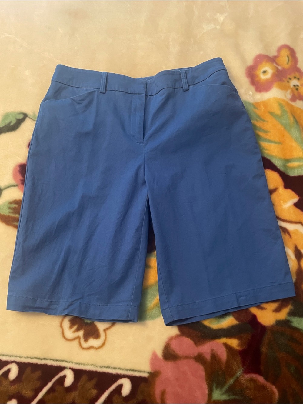 Classic Women's Blue Bermuda Shorts
